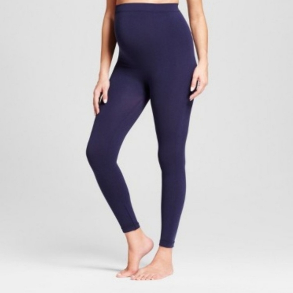 Isabel Maternity Seamless‎ Legging, Navy - Picture 3 of 4